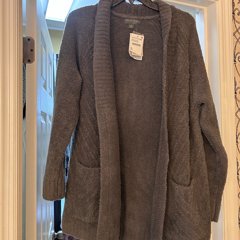 Barefoot Dreams - CozyChic Lite Travel Cardigan - Green - Size Medium